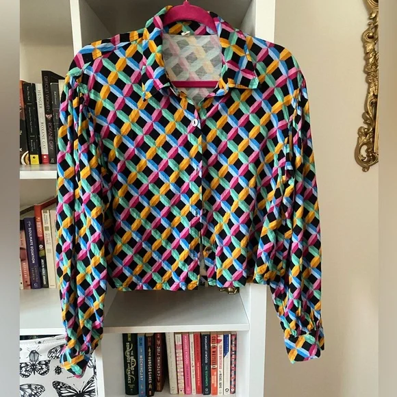 FBC Long Sleeve Soft Linen Fantasy Blouse - Picture 3 of 6